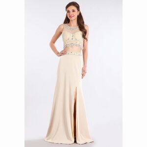 My fashion 1009 champagne dress